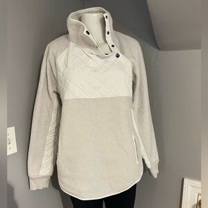 Abercrombie & Fitch Cream Fleece-Lined Jacket